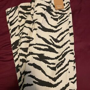 Reformation Zebra Print Jeans 31